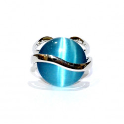 ring cat eyes blue