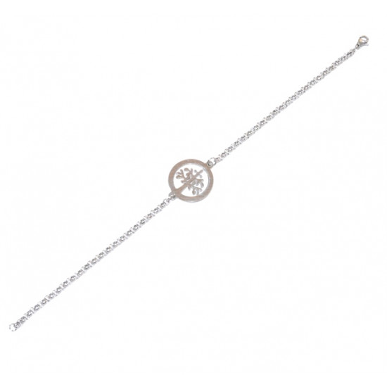 bracelet arbre de vie inox argenté