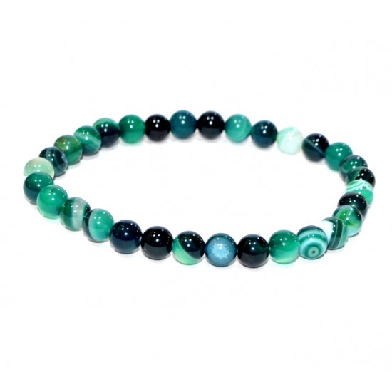 Green Agate Bracelet 6mm