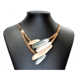 gray and copper murcia necklace