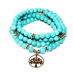 Turquoise Mala Bracelet 6mm