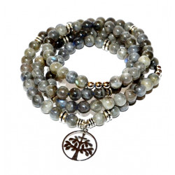 Labradorite Mala Bracelet 6mm