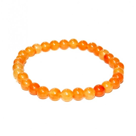 bracelet aventurine orange 6mm