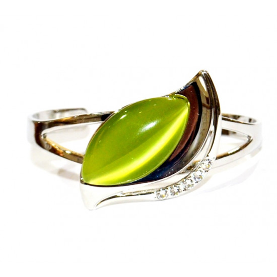 cat eye bracelet green