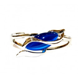 cat eye bracelet blue