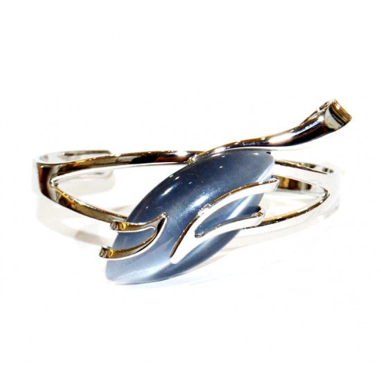 cat eye bracelet grey