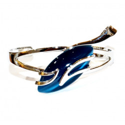 cat eye bracelet blue