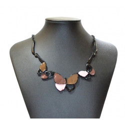 brown butterfly necklace