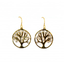 golden tree of life earrings