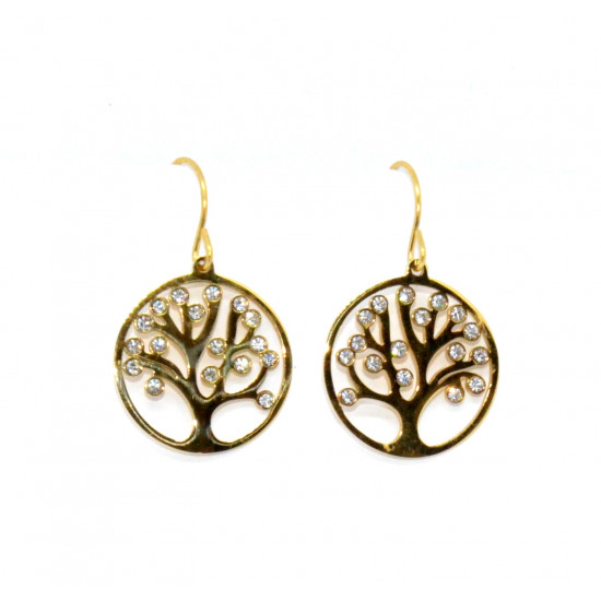 golden tree of life earrings