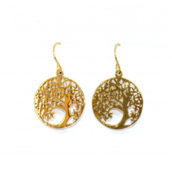 golden tree of life earrings
