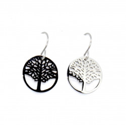silver tree of life earrings