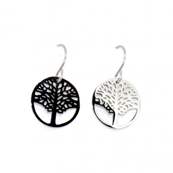 silver tree of life earrings