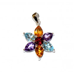 Sterling Silver multi-stone pendant