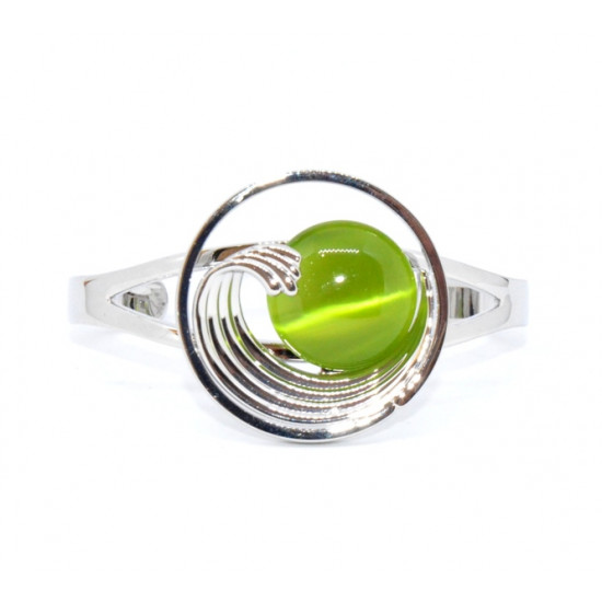 cat eye bracelet green