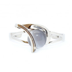 cat eye bracelet grey