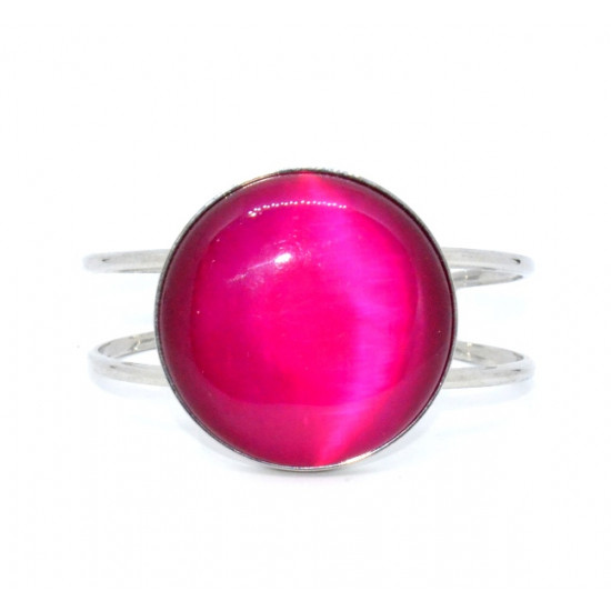 cat eye bracelet fuchsia