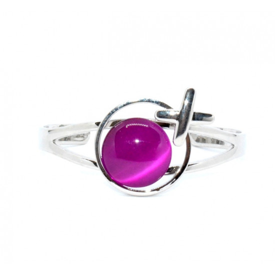 cat eye bracelet fuchsia