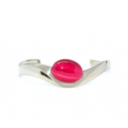 cat eye bracelet raspberry
