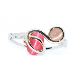 cat eye bracelet pink