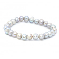 Gray cultured pearl bracelet