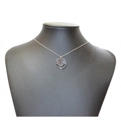 collier arbre de vie inox argenté