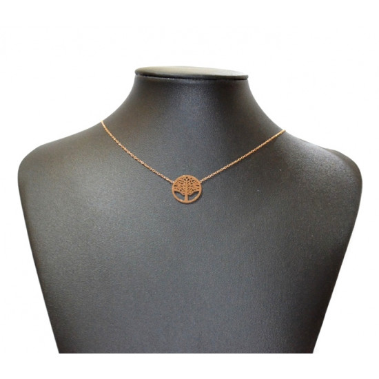 copper tree of life neckalce