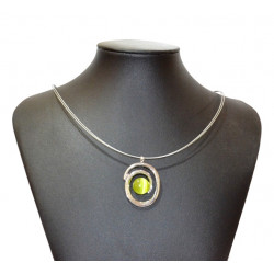 necklace cats eye green