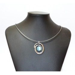 necklace cats eye blue