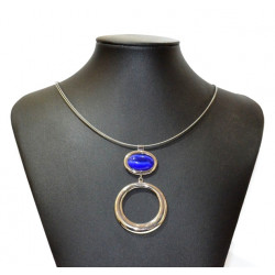 necklace cats eye blue