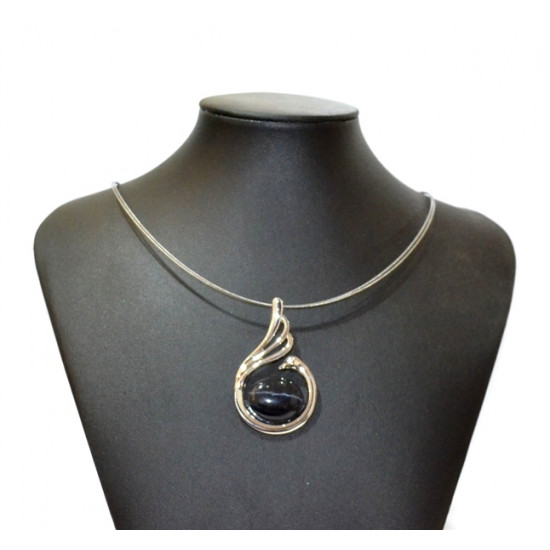 necklace cats eye black