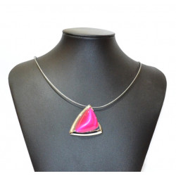 necklace cats eye pink