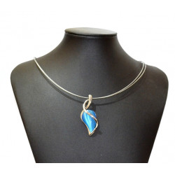 necklace cats eye blue
