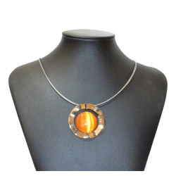 necklace cats eye yellow