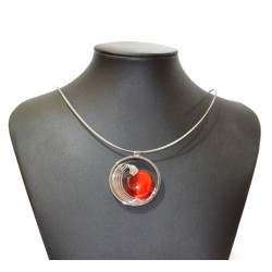 necklace cats eye red