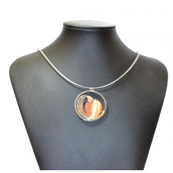 necklace cats eye orange