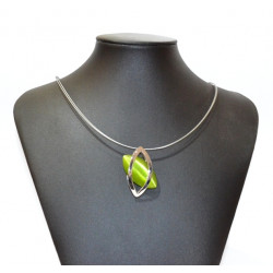 necklace cats eye green
