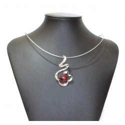 necklace cats eye red