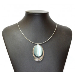 necklace cats eye blue