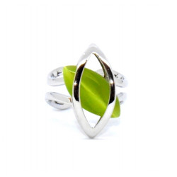 ring cat eye green