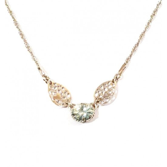 Sterling Silver Aquamarine Necklace