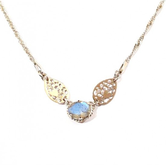 Sterling Silver Labradorite Necklace