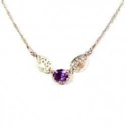 collier amethyste argent 