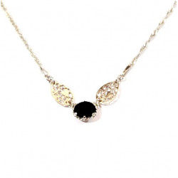 Sterling Silver Black Onyx Necklace