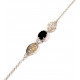 Sterling Silver Black Onyx Bracelet B-48-01 Sterling Silver Black Onyx Bracelet B-48-01