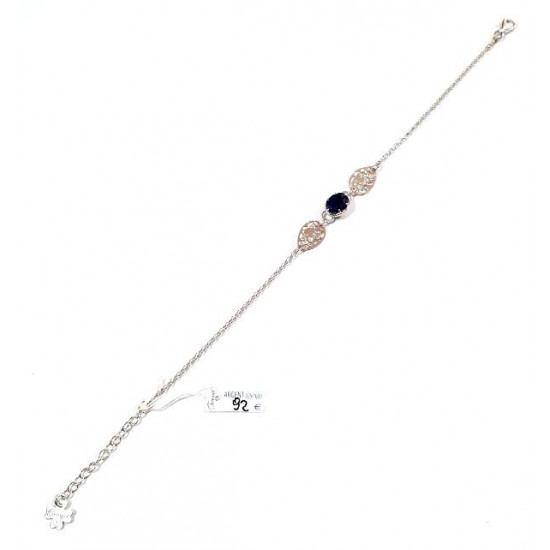 Sterling Silver Sapphire Bracelet B-48-01 Sterling Silver Sapphire Bracelet B-48-01
