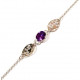 Sterling Silver Amethyst Bracelet B-48-01 Sterling Silver Amethyst Bracelet B-48-01