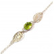 bracelet peridot argent