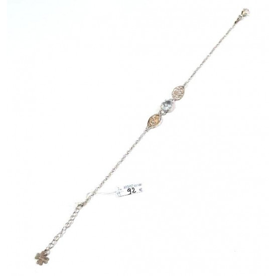 bracelet aigue marine argent
