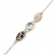 bracelet aigue marine argent